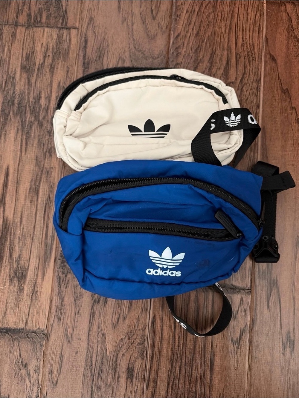adidas Trefoil Waist Pack in Royal Blue and Cream